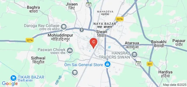 Baijnath Pandey Arya Sanskrit College, Siwan Map