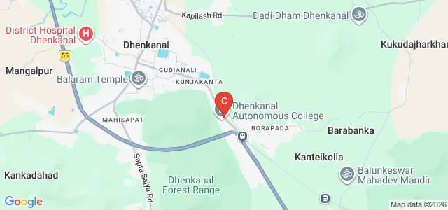 Dhenkanal Autonomous College, Dhenkanal Map