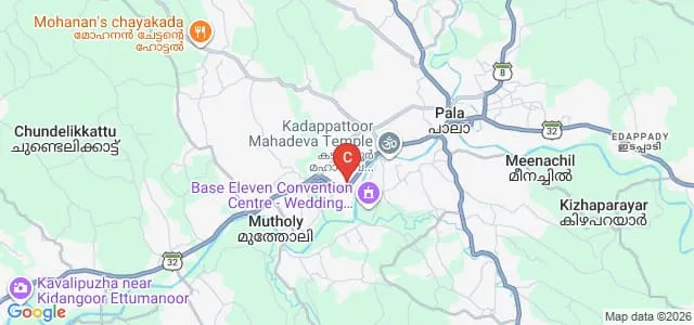Alphonsa College, Kottayam Map