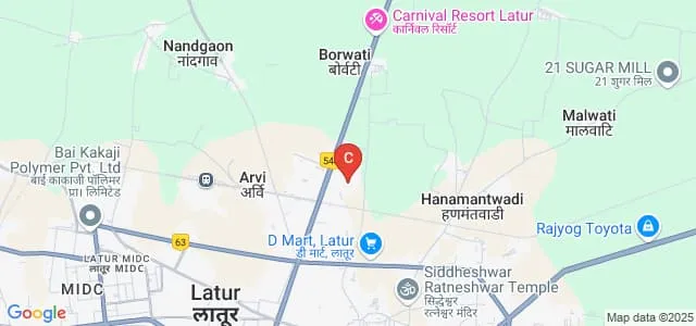 Maharashtra Institute of Nursing Science, Latur Map