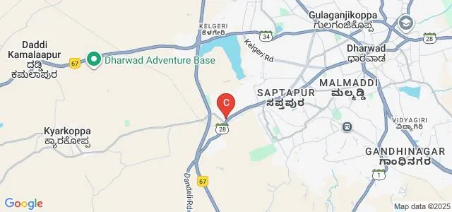 YB Annigeri Commerce Degree College, Dharwad Map
