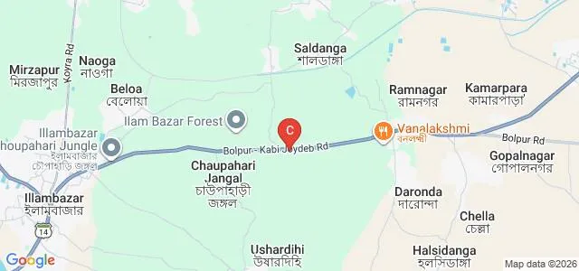 Tagore Institute of Art and Education, Birbhum Map