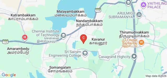 Sri Sai Ram Institute of Technology, Chennai Map