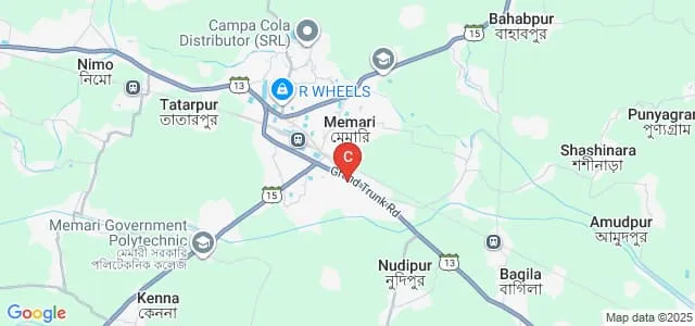 Memari College, Memari Map
