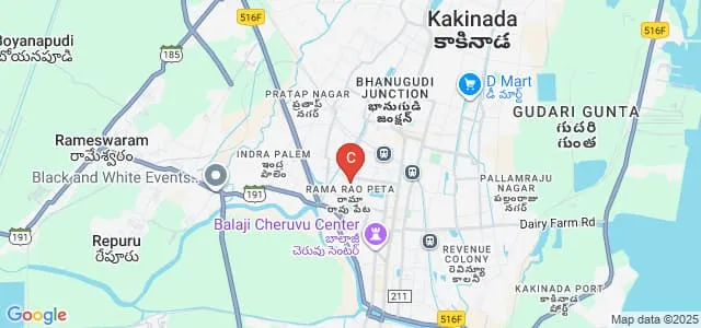 Sanjeev College of Arts and Science, Kakinada Map