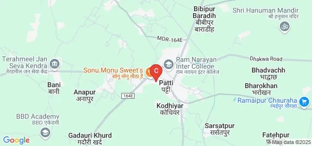 Post Graduate College Patti Pratapgarh, Pratapgarh Map