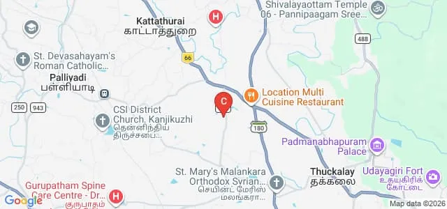 Pope John Paul II College of Education, Kanyakumari Map
