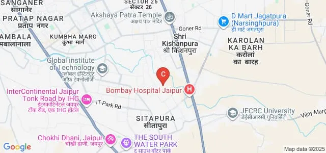 Poornima Group of Institutions, Jaipur Map