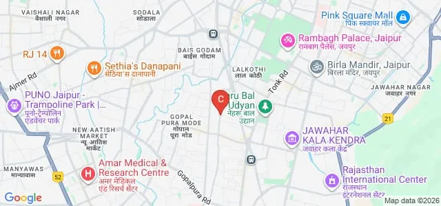 Medical and Technology Institute of Nursing, Jaipur Map