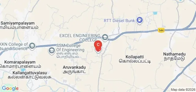 Excel College of Physiotherapy and Research Centre, Namakkal Map