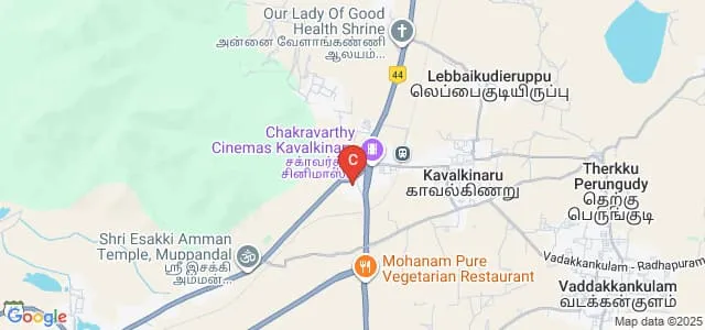Rajas Dental College and Hospital, Kavalkinaru Map