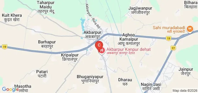 Akbarpur Mahavidyalaya, Kanpur Map