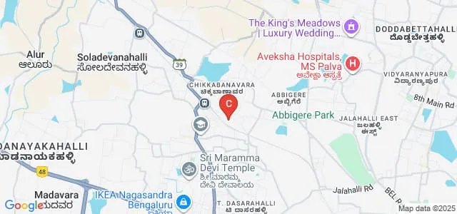 RR School of Architecture, Bangalore Map