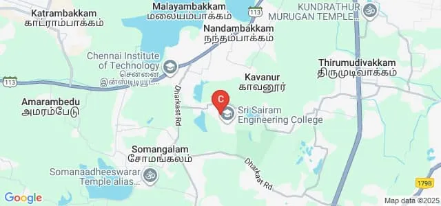 Sri Sairam Polytechnic College, Chennai Map