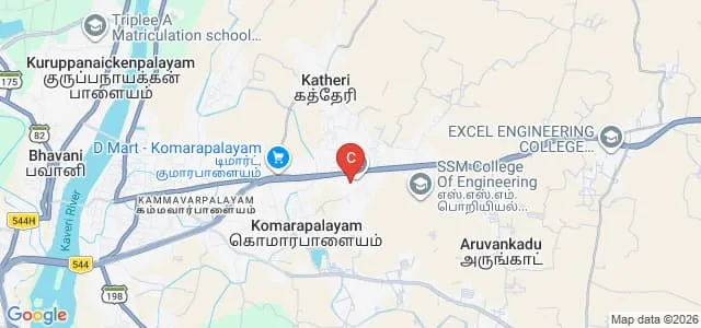 JKK Nattraja College of Arts and Science, Komarapalayam Map