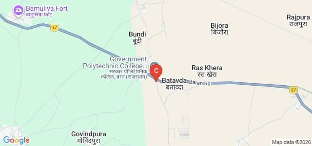 Amritum Teacher Training College, Baran Map