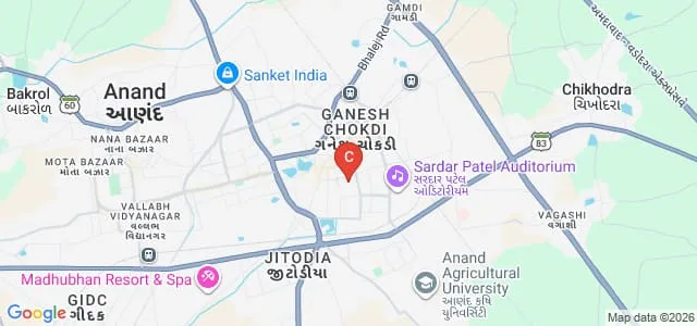 MB Patel Science College, Anand Map