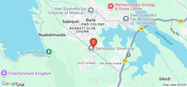 Sambalpur University Institute of Information Technology, Burla Map