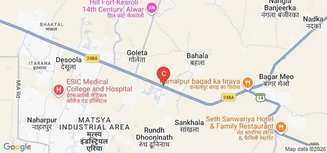 Rajasthan Shikshak Prashikshan Mahavidyalaya, Alwar Map