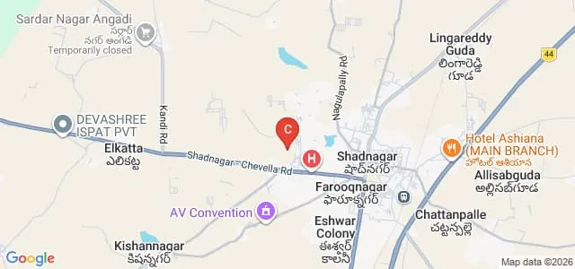 Vivekananda College of Education, Mahabubnagar Map