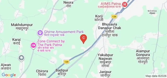 Nezamia College of Education, Khagaul Map