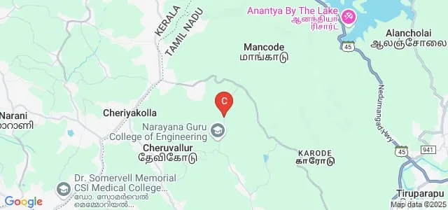 Narayanaguru College of Engineering, Kanyakumari Map