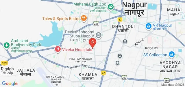 Cindrebay School of Design, Nagpur Map