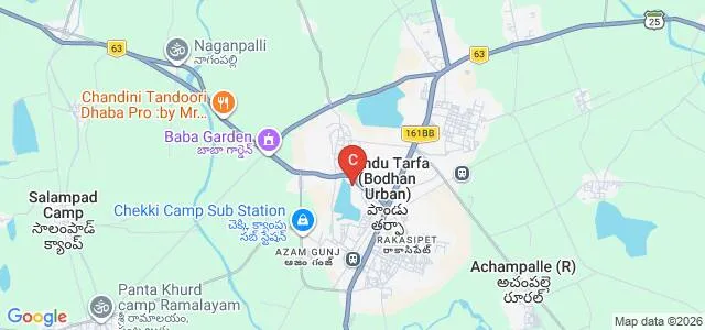 Madhu Malancha Government Degree College, Bodhan Map