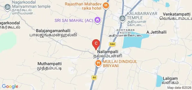 Sri Vijay Vidyalaya College of Education, Dharmapuri Map
