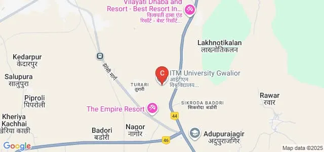 School of Law, ITM University, Gwalior Map