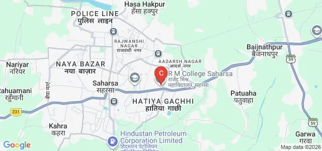 Rajendra Mishra College, Saharsa Map