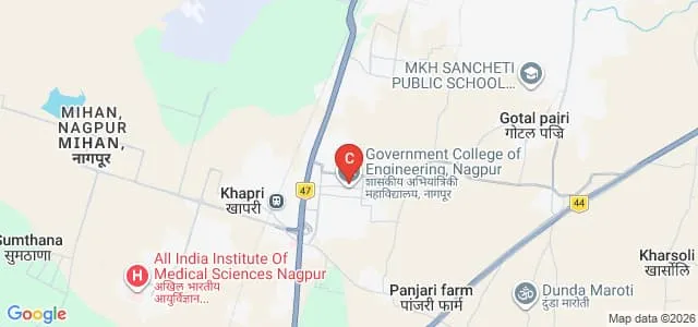 Government College of Engineering, Nagpur Map
