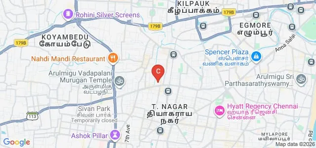 Meenakshi College for Women, Chennai Map