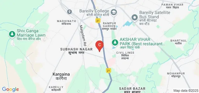 Baba Ramdas College, Bareilly Map