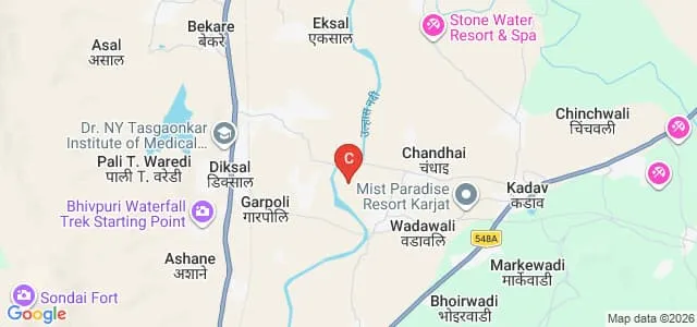 Yadavrao Tasgaonkar Institute of Pharmacy Diploma, Karjat Map