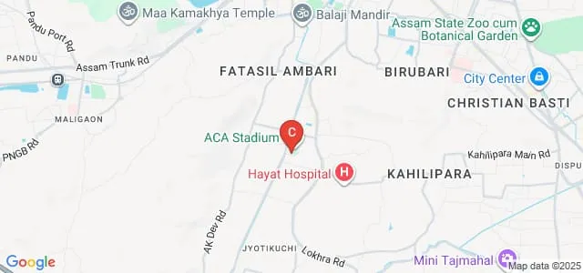 Dispur Paramedical and Nursing Institute, Guwahati Map