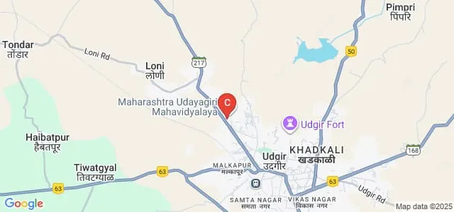 Maharashtra Udayagiri Mahavidyalaya, Udgir Map