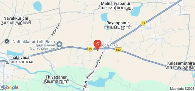 Veterinary College and Research Institute, Salem Map
