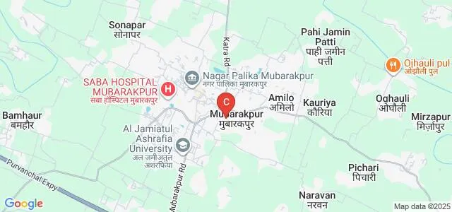 Mubarakpur Girls Degree College, Azamgarh Map