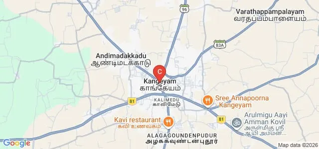 Cheran College of Technology, Kangeyam Map