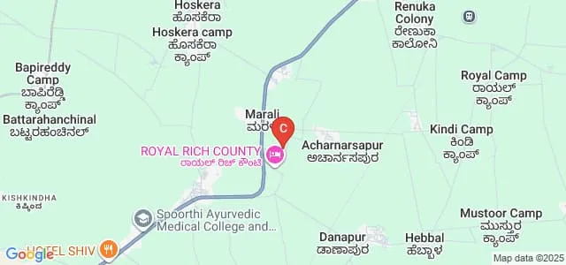 MSMS Rural Polytechnic, Marali Map