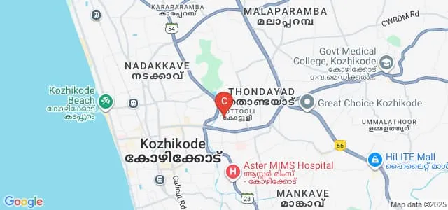Baby Memorial College of Nursing, Calicut Map