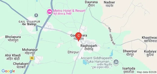 Hindupat Institute of Teacher Training, Raghogarh Map