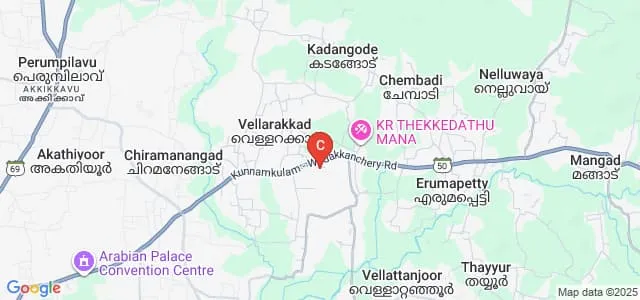 Thejus Engineering College, Thrissur Map
