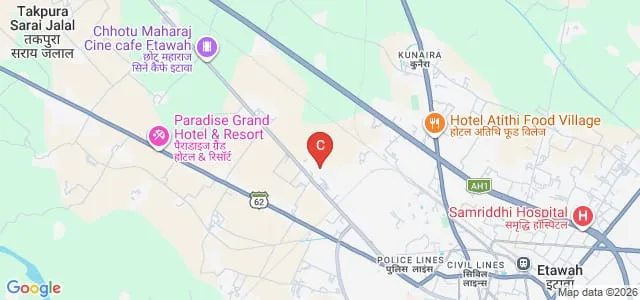 Sir Madanlal Institute of Pharmacy, Etawah Map