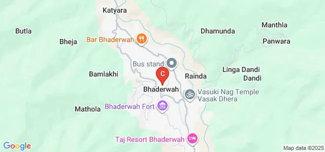 Government Degree College, Bhaderwah Map