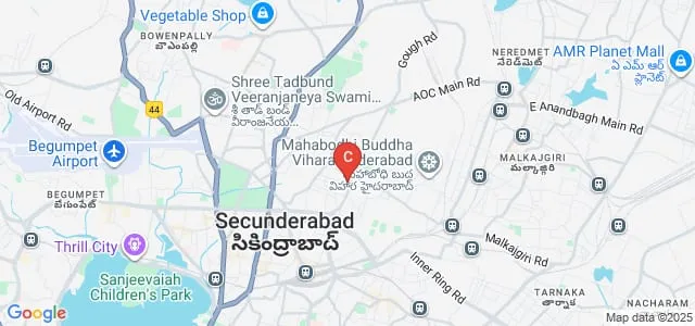 Eashwari Bai Memorial College of Nursing, Secunderabad Map