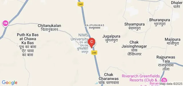 NIMS School of Computer and Artificial Intelligence, NIMS University, Jaipur Map