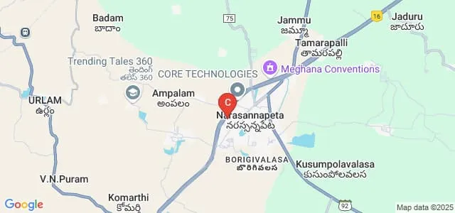 MLR Naidu Degree College, Narasannapeta Map