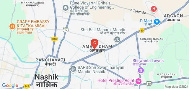 KK Wagh Women's Polytechnic, Nashik Map